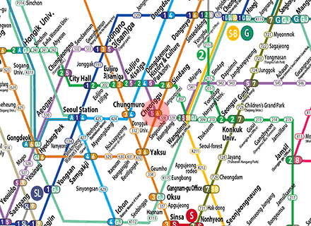 Cheonggu station map