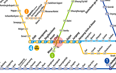 Choji station map