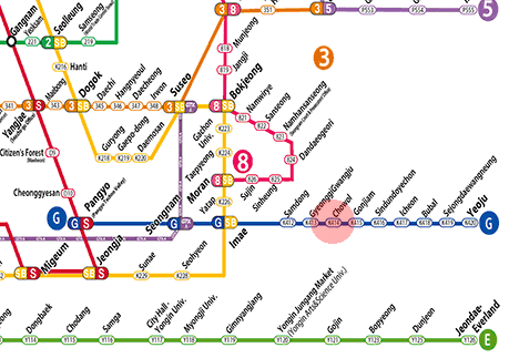 Chowol station map