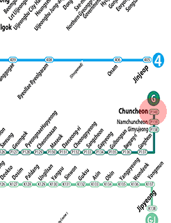 Chuncheon station map