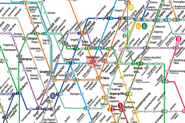Chungmuro station map