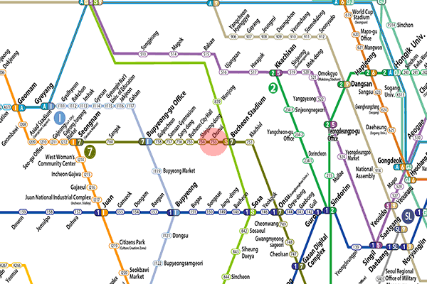 Chunui station map