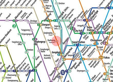 Daeheung station map
