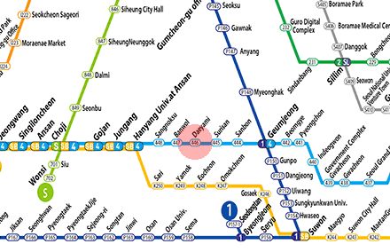 Daeyami station map