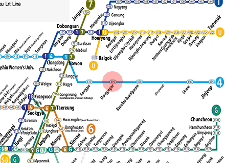 Danggogae station map