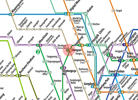 Dangsan station map