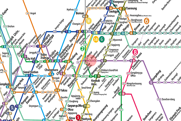 Dapsimni station map