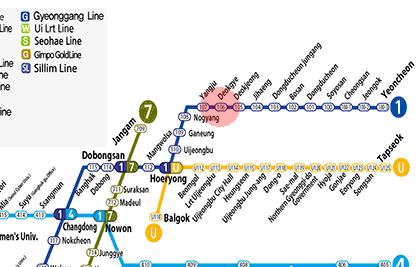 Deokgye station map