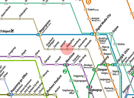 Deungchon station map