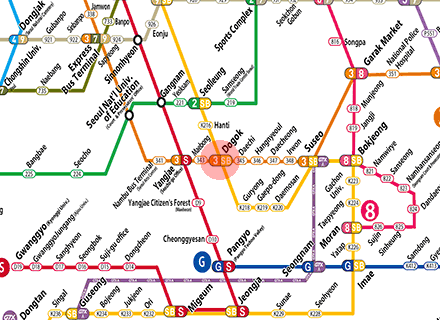 Dogok station map