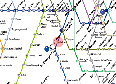 Doksan station map