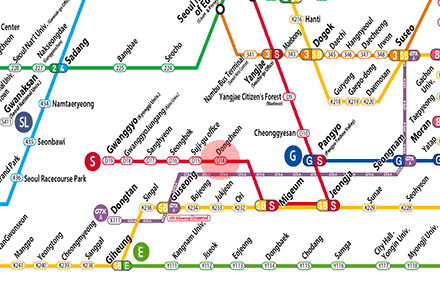 Dongcheon station map