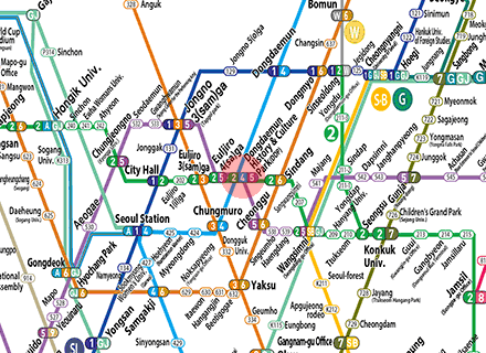 Dongdaemun History & Culture Park station map