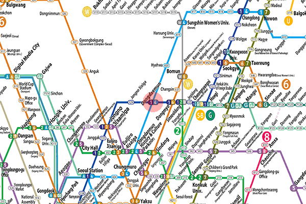 Dongdaemun station map