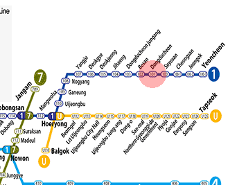 Dongducheon station map