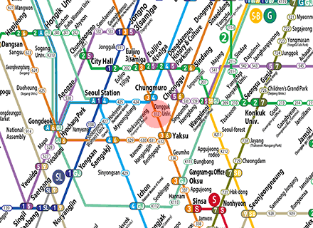 Dongguk University station map
