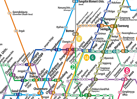 Dongmyo station map