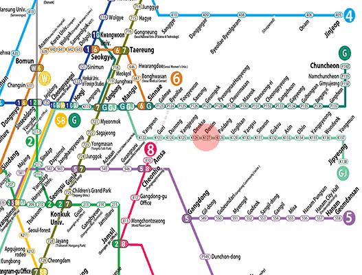 Dosim station map