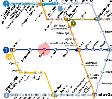 Dowon station map
