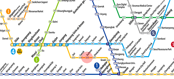 Eocheon station map