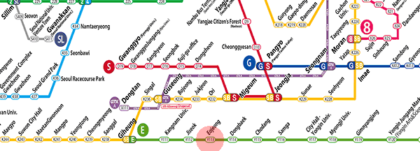 Eojeong station map