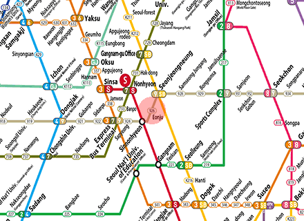 Eonju station map