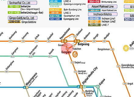 Eungam station map