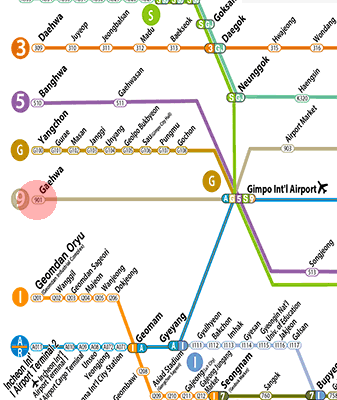 Gaehwa station map