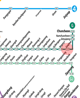 Gangchon station map