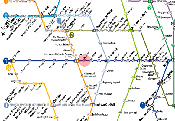 Ganseok station map