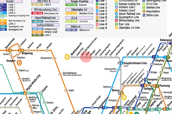 Gaori station map