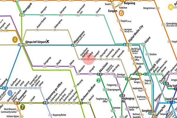 Gayang station map