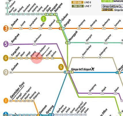 Geolpo Bukbyeon station map