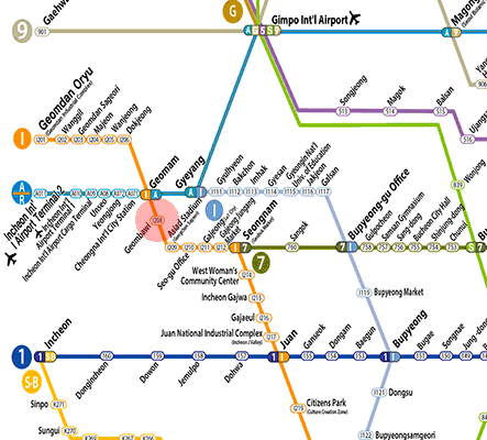 Geombawi station map