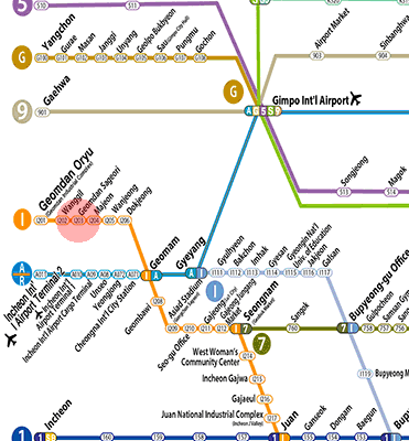 Geomdan Sageori station map