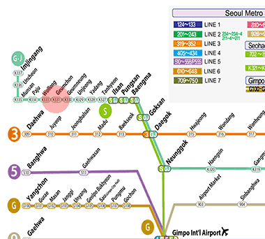 Geumchon station map