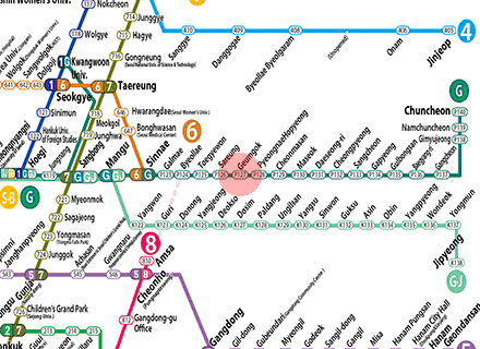 Geumgok station map