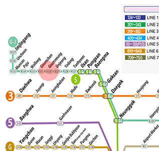Geumneung station map