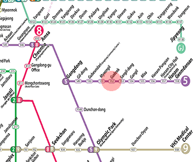 Godeok station map