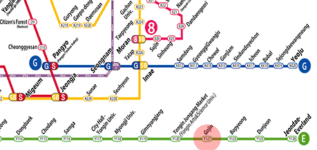 Gojin station map