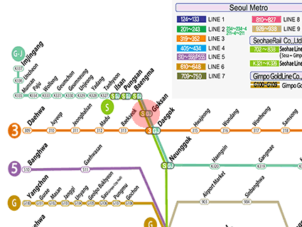 Goksan station map