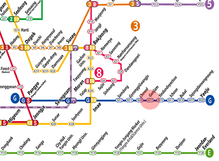 Gonjiam station map