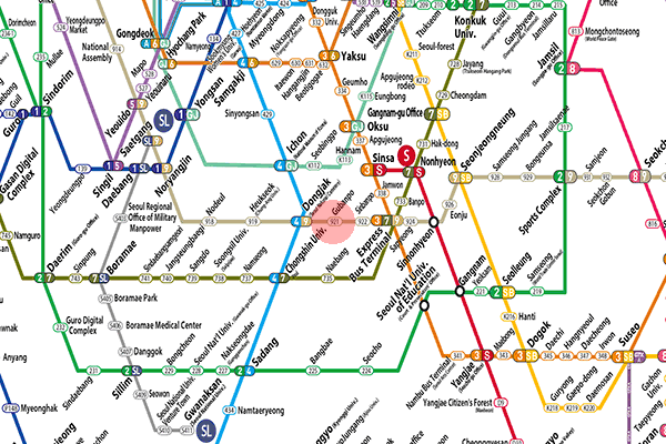 Gubanpo station map