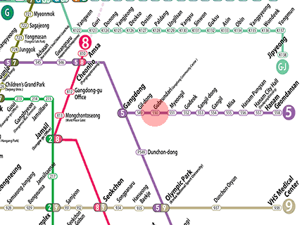 Gubeundari station map