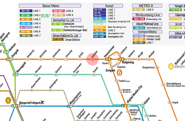 Gupabal station map