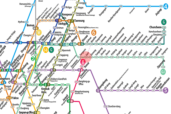 Guri station map