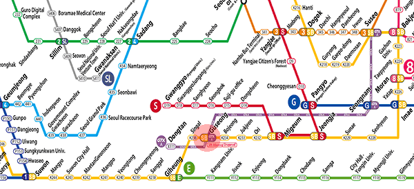 Guseong station map