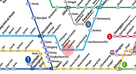 Gwacheon station map
