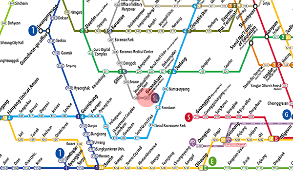 Gwanaksan station map