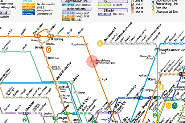 Gyeongbokgung station map